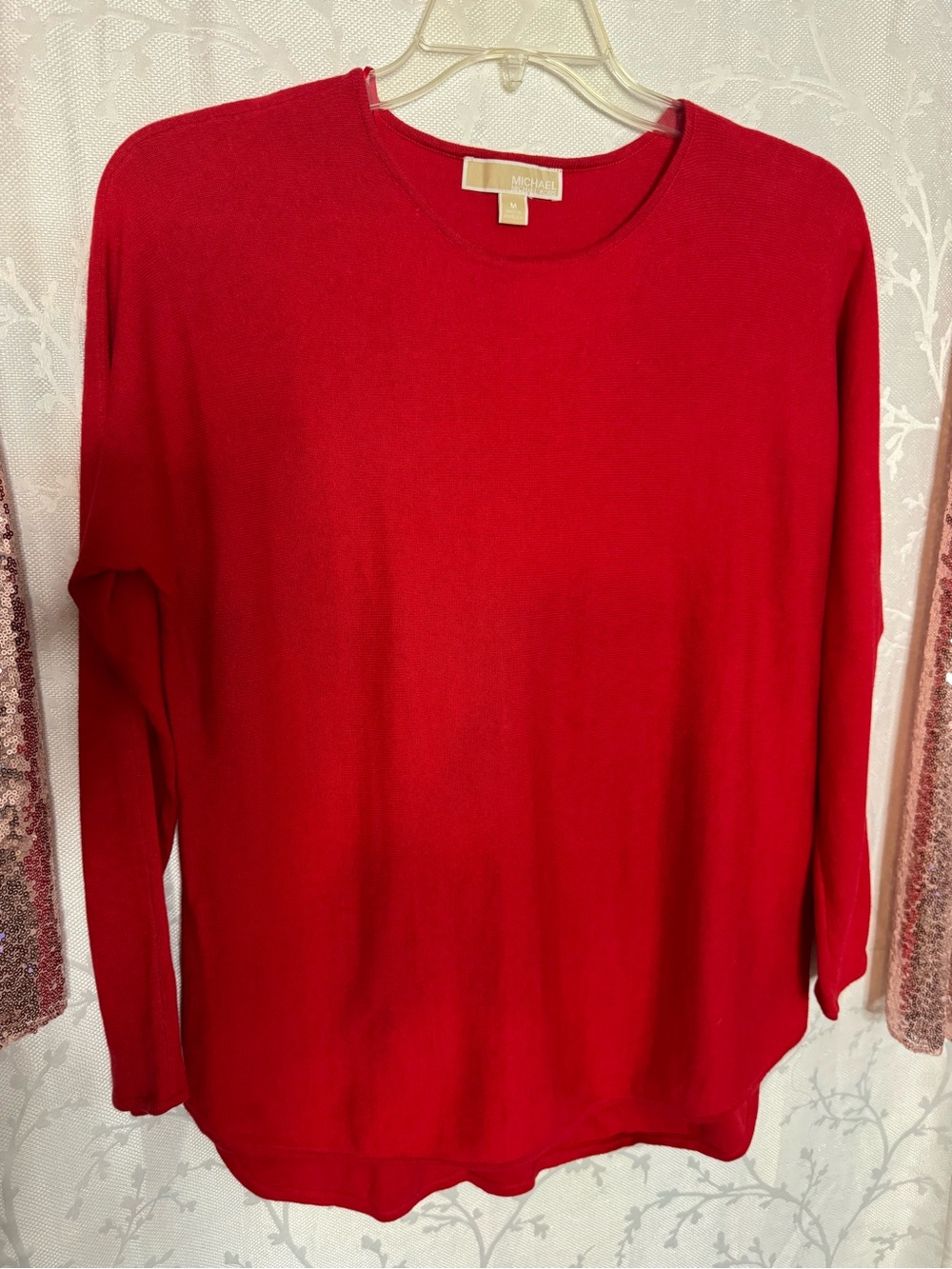 Michael Kors Bright Red Crewneck Sweater